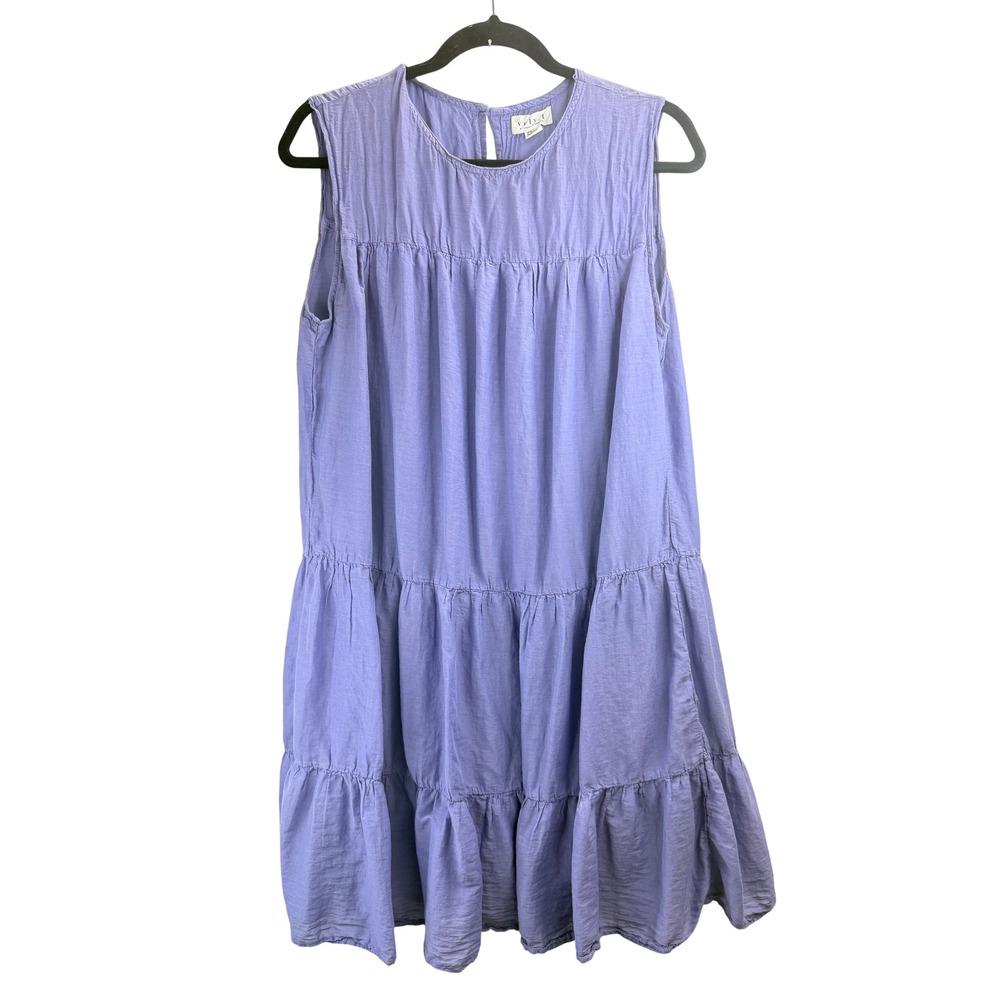 Velvet by Graham & Spencer Periwinkle‎ Purple Tiered Sleeveless Babydoll Dress